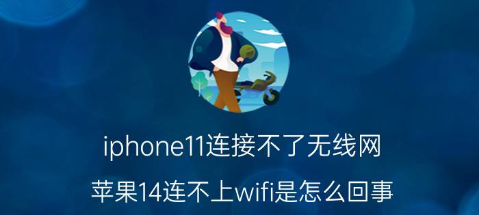 iphone11连接不了无线网 苹果14连不上wifi是怎么回事？